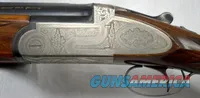 HEBSACKER SUPERPOSED ENGRAVED TWO BARREL SET 12GA