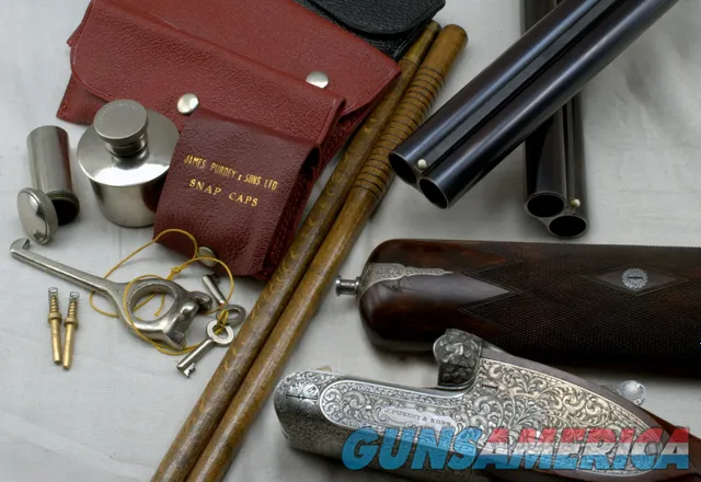 PURDEY EXTRA FINISH TWO BARREL SET W/ CASE 20ga