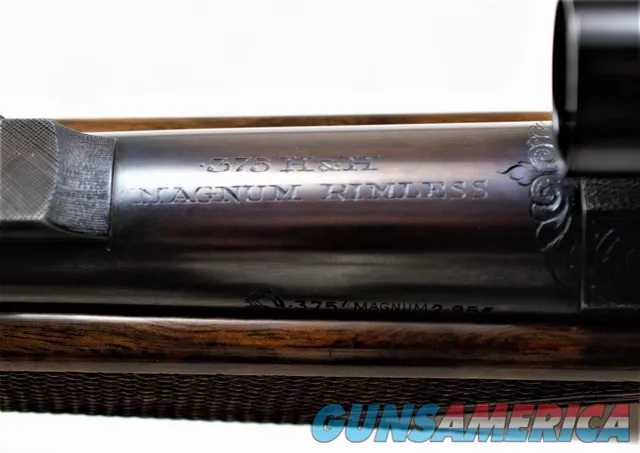 HOLLAND & HOLLAND DELUXE .375 MAGNUM MAGAZINE RIFLE WITH SCOPE