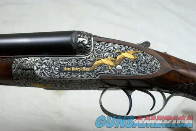 PURDEY SELF-OPENING SIDELOCK EJECTOR HEAVY GAME GUN 12ga PHILIPPE GRIFNEE ENGRAVED