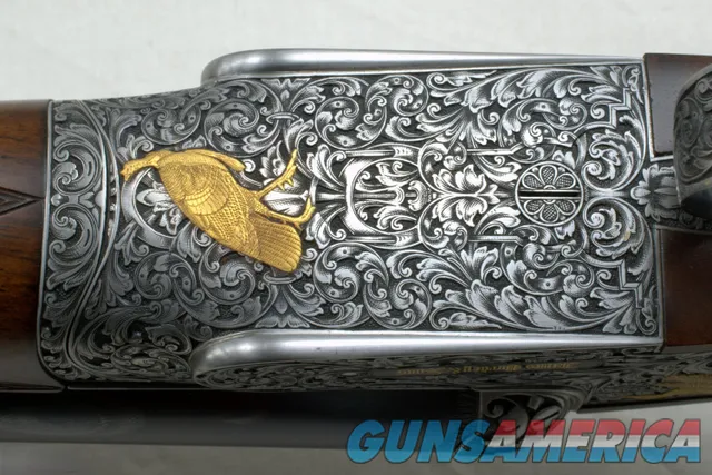 PURDEY SELF-OPENING SIDELOCK EJECTOR HEAVY GAME GUN 12ga PHILIPPE GRIFNEE ENGRAVED