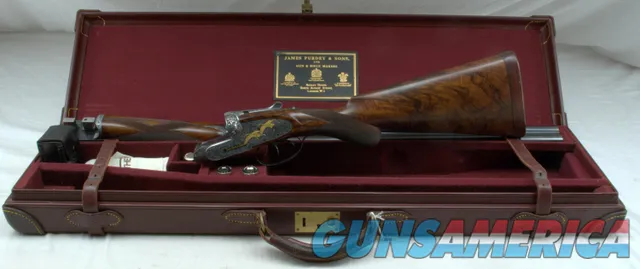 PURDEY SELF-OPENING SIDELOCK EJECTOR HEAVY GAME GUN 12ga PHILIPPE GRIFNEE ENGRAVED