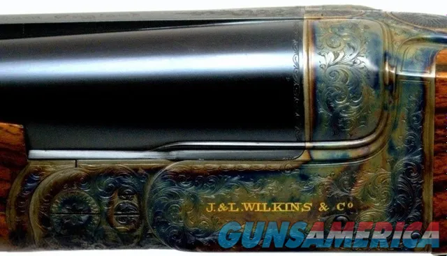 J & L WILKINS .470 NITRO DOUBLE RIFLE w AUTOMATIC EJECTORS