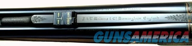 J & L WILKINS .470 NITRO DOUBLE RIFLE w AUTOMATIC EJECTORS