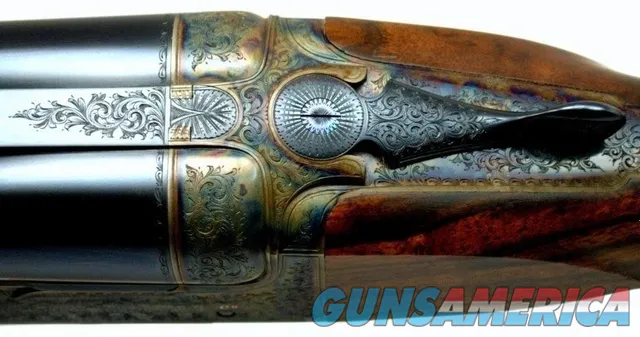 J & L WILKINS .470 NITRO DOUBLE RIFLE w AUTOMATIC EJECTORS