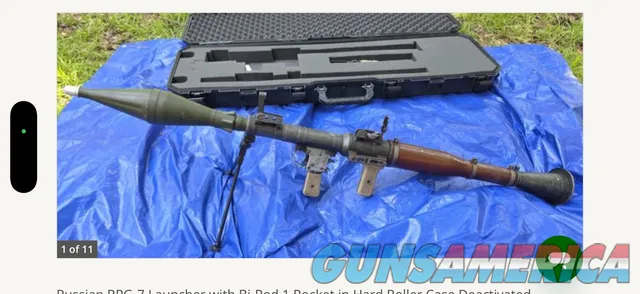 Russian RPG-7 Launcher with Bi-Pod 1 Roc...