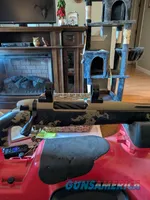 Weatherby Mark V Apex bolt-action rifle, scope rings installed. Reloading dies and brass.