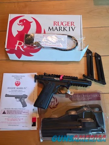 Ruger Mark IV 22/45 Tactical w/ box, mags, holster