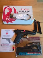 Ruger Mark IV 22/45 Tactical w/ box, mags, holster
