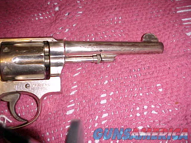 Smith & Wesson 6-shot .38 Special nickel revolver