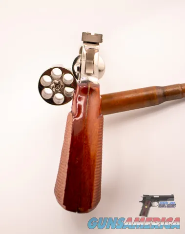 Colt Python 38 Special Nickel DA Revolver 4" VR – 1972, 99% Blue