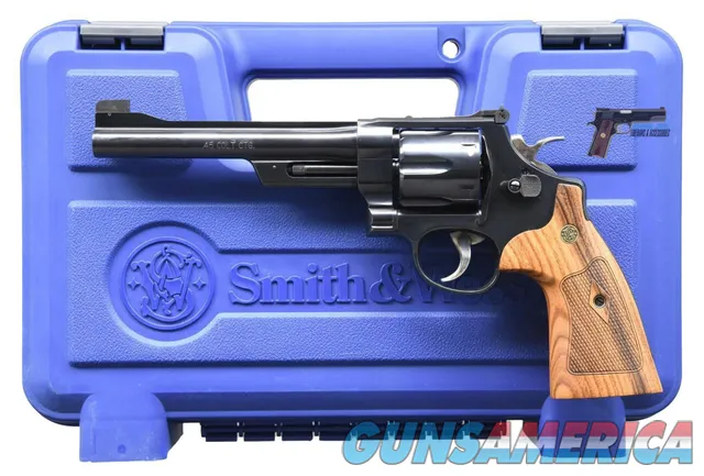 Smith & Wesson .45 Colt 6½" Blue Revolver w/ Case Colors, Box & Accessories