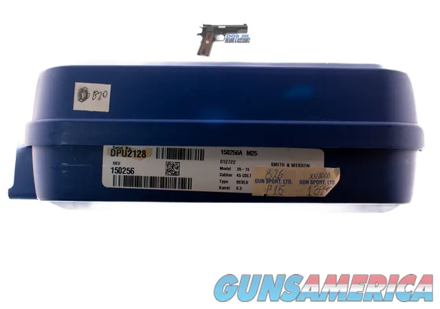 Smith & Wesson .45 Colt 6½" Blue Revolver w/ Case Colors, Box & Accessories