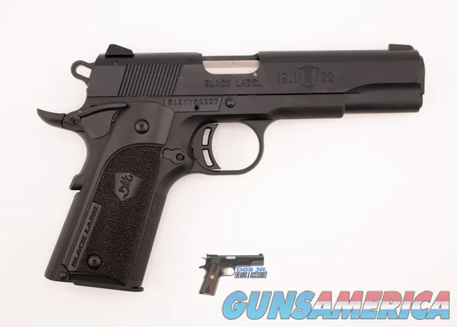 Browning 1911-22 Black Label .22LR – 4" Barrel, Case, Near New