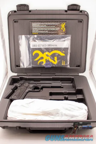 Browning 1911-22 Black Label .22LR – 4" Barrel, Case, Near New