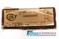 Colt Diamondback .22 LR – 4” Vent Rib Full Lug – 1976 – 99%+ Blue – Box & Papers