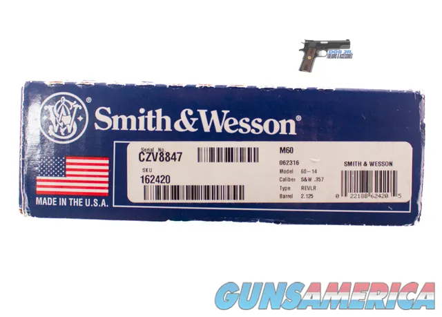 S&W Model 60-14 DA Revolver – 2 1/8" SS, Excellent w/ Box