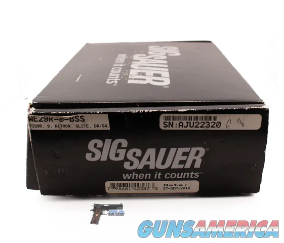 Sig Sauer P229 9mm 3.9" Black Nitron, Night Sights, Box