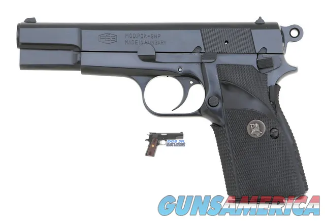FEG PJK-9HP 9mm Hi-Power Clone – Like New in Box – 99% Blue – Matching Box & Extras