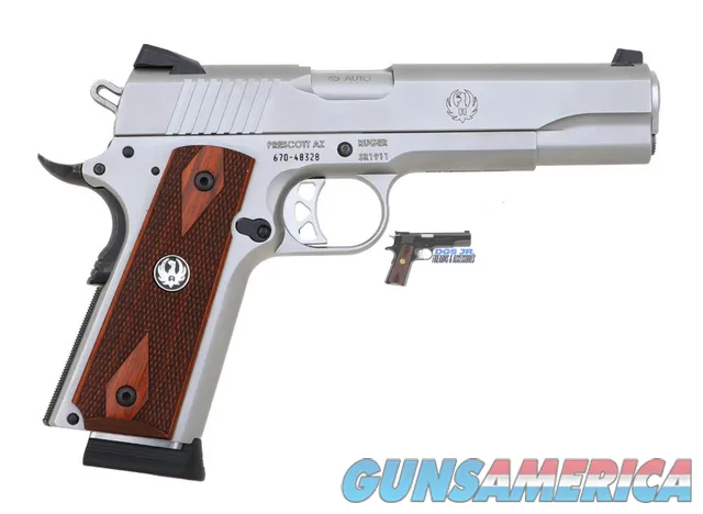 Ruger SR1911 .45 ACP 5" Stainless w/Box, Rug & Extras