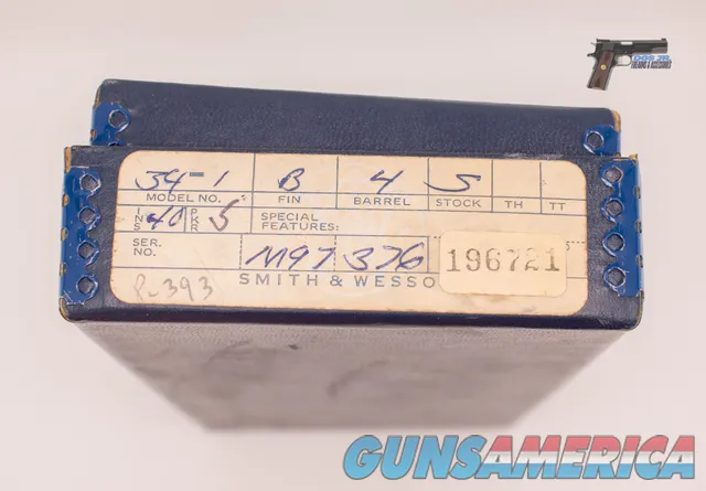 Smith & Wesson Model 34-1 Double Action Revolver