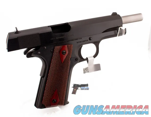 Colt GC National Match 1911 Ser 70 45 ACP Semi-Auto Pistol – 5" Barrel, Like New