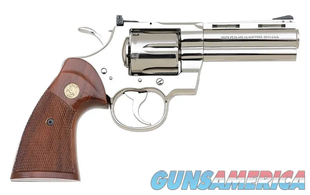 Python Double Action Revolver Nickle