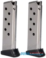 2-Pack Walther PP PPK/S 380 ACP 7RD Factory Magazine Nickel Finger Rest