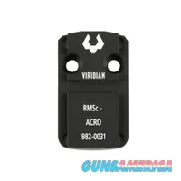 Viridian Weapon Technologies RMSc Adaptor Plate Fits RFX Green Dot Black