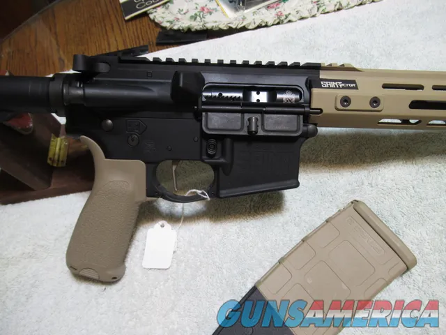 Like New Springfield Armory Saint Victor AR-15, 556/223, 16.5" Barrel, 15" Midwest Ind Handguard, 2 30 rnd Mags