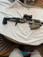 RONI-Style Glock Conversion Chassis with Brace and Red Dot