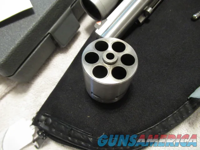 Like New Ruger New Model Super Blackhawk Hunter, 44 Mag, 7.5" Barrel, 2x28 Weaver Handgun Scope, Boxes/Manuals