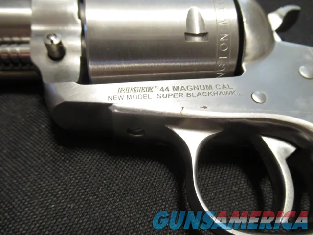 Like New Ruger New Model Super Blackhawk Hunter, 44 Mag, 7.5" Barrel, 2x28 Weaver Handgun Scope, Boxes/Manuals