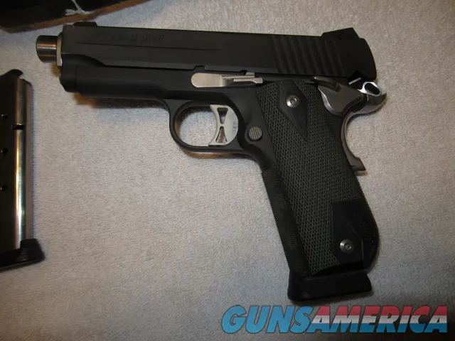 Like New Sig Sauer 1911, 45 acp, 4.2" Barrel, 3-8 rnd Mags, Case/Manuals