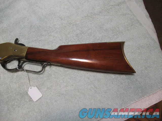 Like New Uberti Model 1866 "Yellow Boy" Lever Action Rifle, 38 Spl, 20" Hexagon Barrel, 10 rnd Tube Mag