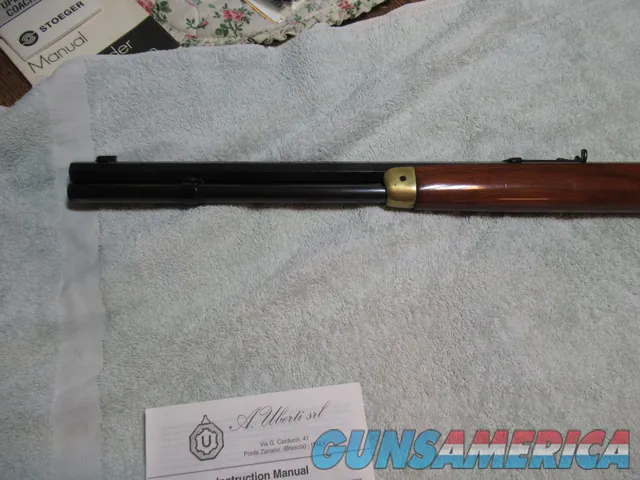 Like New Uberti Model 1866 "Yellow Boy" Lever Action Rifle, 38 Spl, 20" Hexagon Barrel, 10 rnd Tube Mag