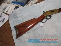 Like New Uberti Model 1866 "Yellow Boy" Lever Action Rifle, 38 Spl, 20" Hexagon Barrel, 10 rnd Tube Mag