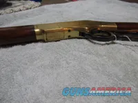 Like New Uberti Model 1866 "Yellow Boy" Lever Action Rifle, 38 Spl, 20" Hexagon Barrel, 10 rnd Tube Mag