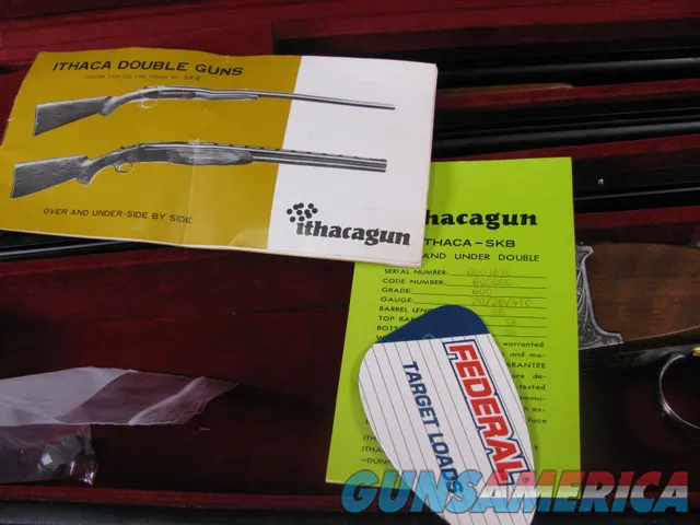 8026 SKB ITHACA MODEL 600 3 BARREL SKEET SET 410GA-28GA-20GA 