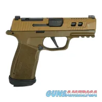 Sig Sauer P365 Two-Tone Brown XMACRO TACOPS Handgun 9mm Luger 17rd Magazines(4) 3.7" Barrel