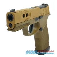 Sig Sauer P365 Two-Tone Brown XMACRO TACOPS Handgun 9mm Luger 17rd Magazines(4) 3.7" Barrel
