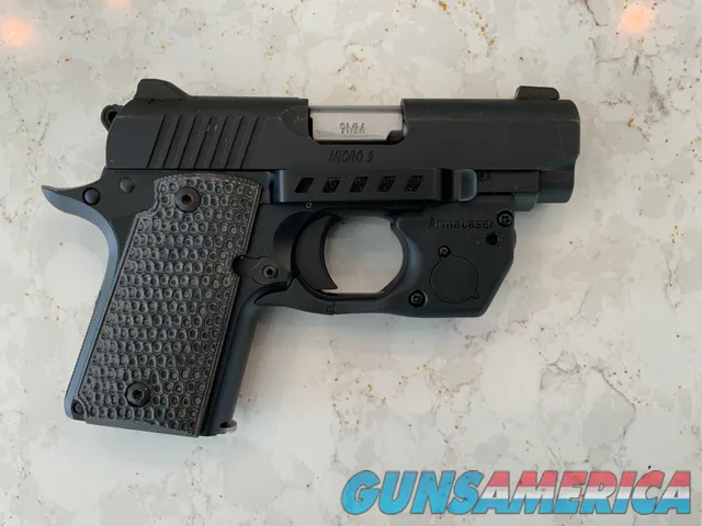 Kimber Micro 9 9mm w/ ArmaLaser and grip...