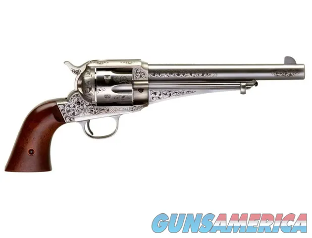 Taylor's & Co. 1875 Army Outlaw White Engraved .45 Colt 7.5" 6 Rds 550389