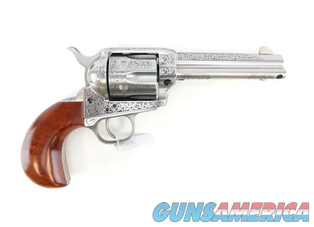 Taylor's & Co. Cattleman Birdshead .357 Mag 4.75" White Engraved 550554