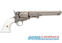 Traditions Firearms 1851 Navy Nickel Engraved .44 Cal 7.38" FR185117