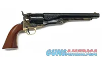 Taylor's & Co. 1860 Buffalo Bill .44 Percussion 8" Blue Engraved 6 Rds 550359