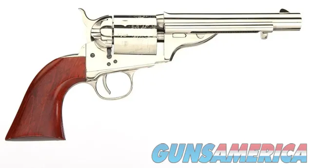 Taylor's & Co. Navy Open Top Revolver .38 Special 5.5" Nickel 550703