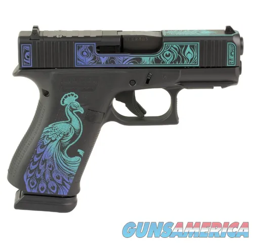 Glock 43X Peacock 9mm Luger 3.41" 15 Rds...