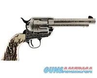 Taylor's & Co. 1873 Cattle Brand Engraved Stag .357 Mag 5.5" Nickel 200062