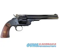 Taylor's & Co. Schofield Deluxe Hand Engraved .44-40 Win 7" Blued 550652